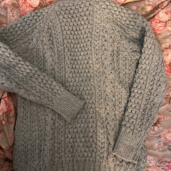 Vintage GAP Of DUNLOE INDUSTRIES/Pure Wool Handloomed Sweater green chunky - Picture 11 of 14